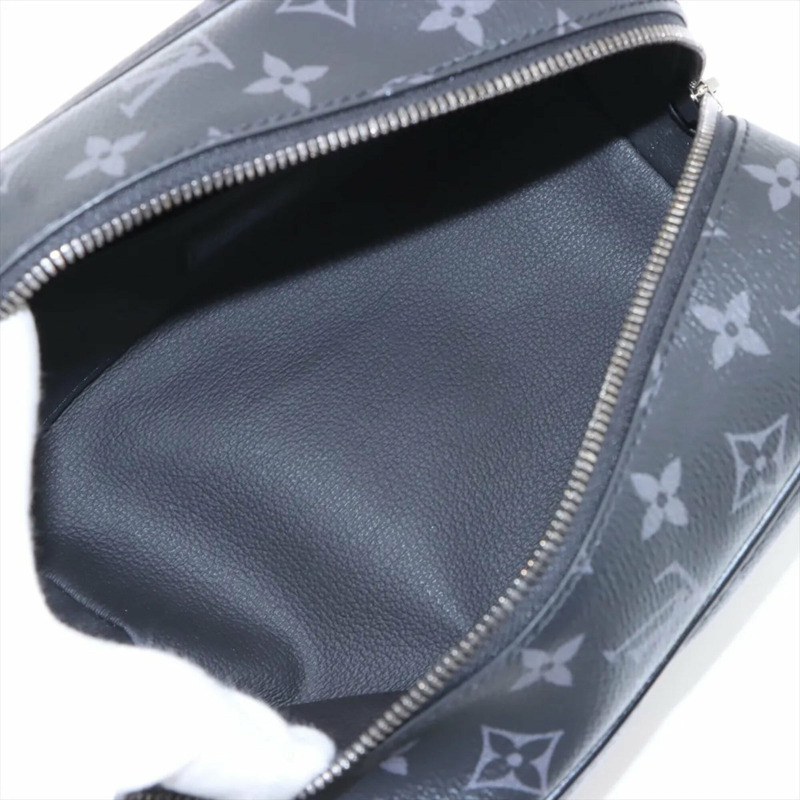 路易威登男士RFID防護Monogram Eclipse收納櫃洗漱包皮革副手包手提包-6