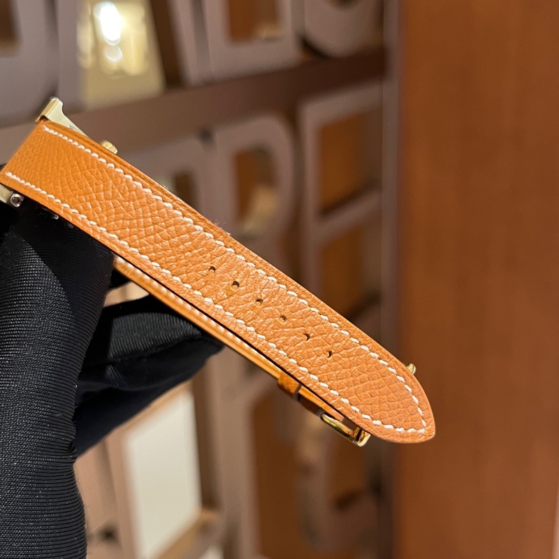 Hermes • Heure H 金棕金石英腕錶 21 附盒-6