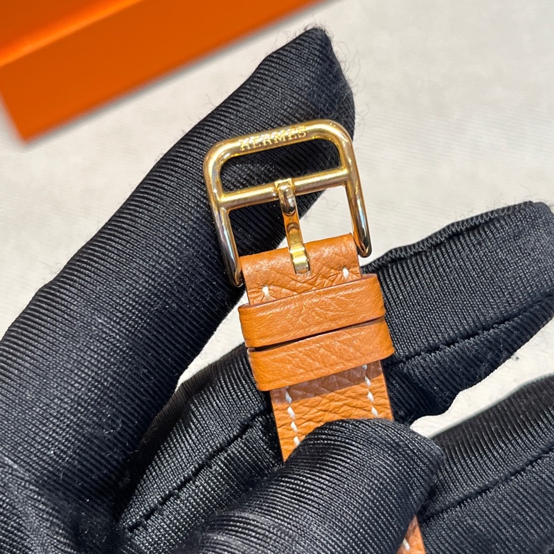 Hermes • Heure H 金棕金石英腕錶 21 附盒-13