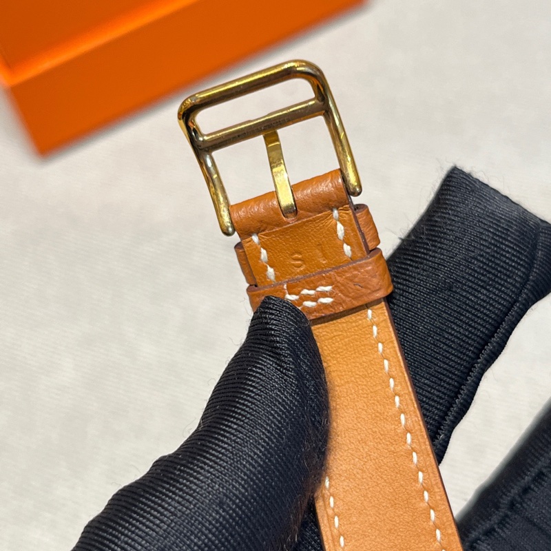 Hermes • Heure H 金棕金石英腕錶 21 附盒-14