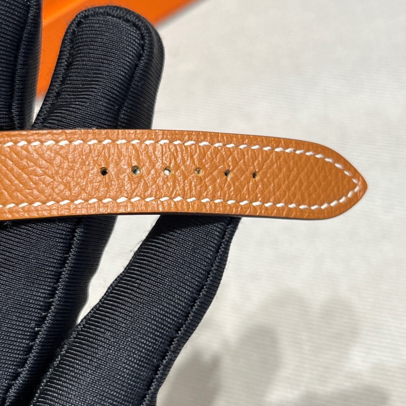 Hermes • Heure H 金棕金石英腕錶 21 附盒-18