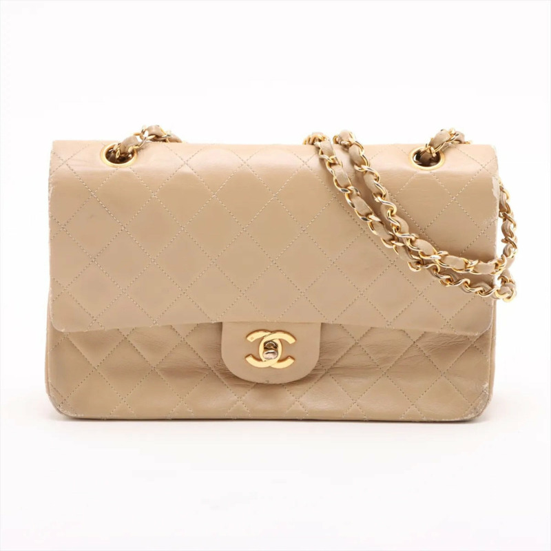 香奈兒 Matelassé 25 羊皮雙蓋兩用肩背包（帶序號）女士-0