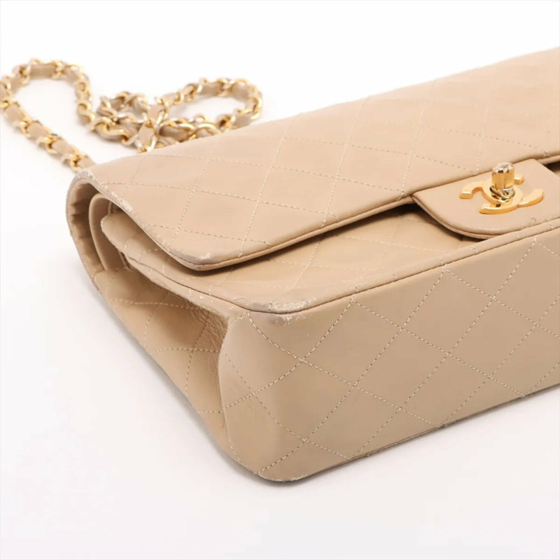 香奈兒 Matelassé 25 羊皮雙蓋兩用肩背包（帶序號）女士-3