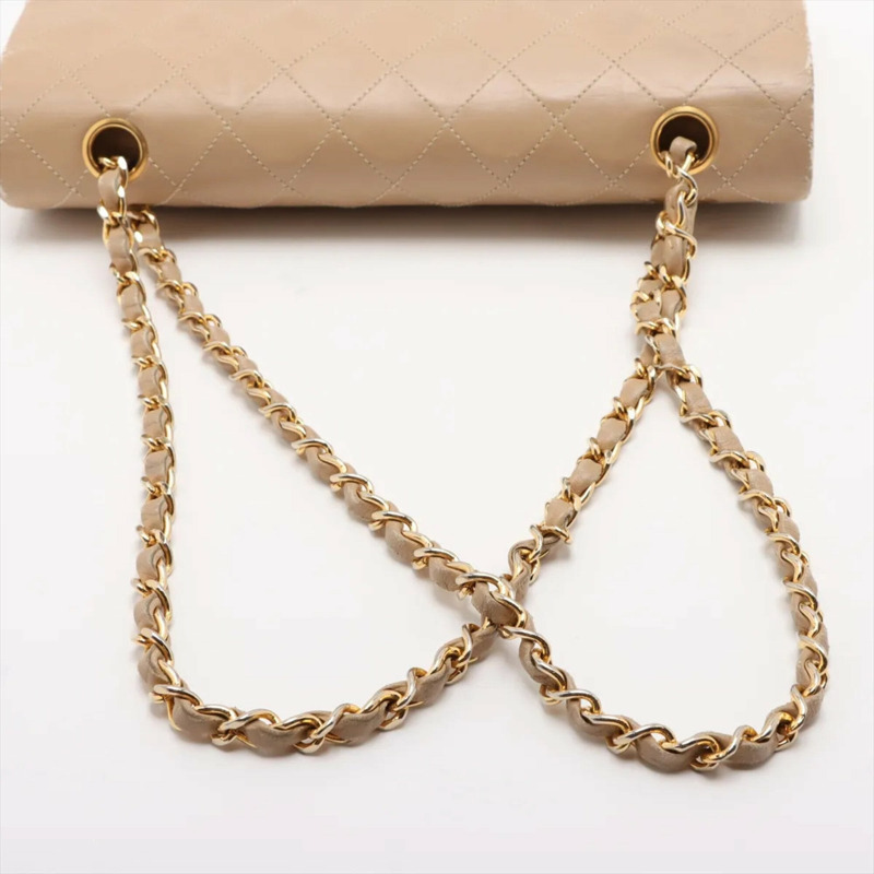 香奈兒 Matelassé 25 羊皮雙蓋兩用肩背包（帶序號）女士-4