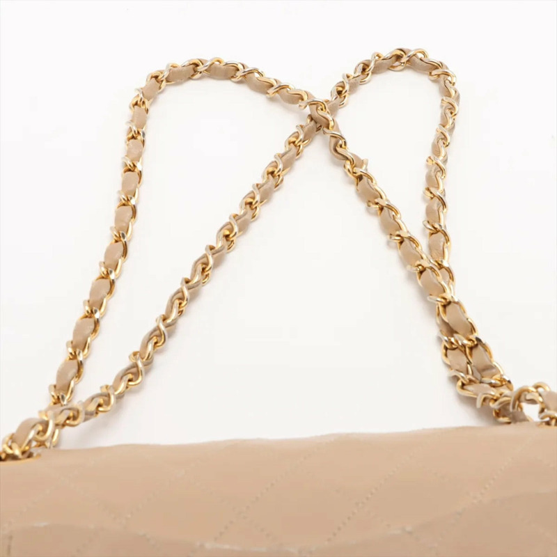 香奈兒 Matelassé 25 羊皮雙蓋兩用肩背包（帶序號）女士-5