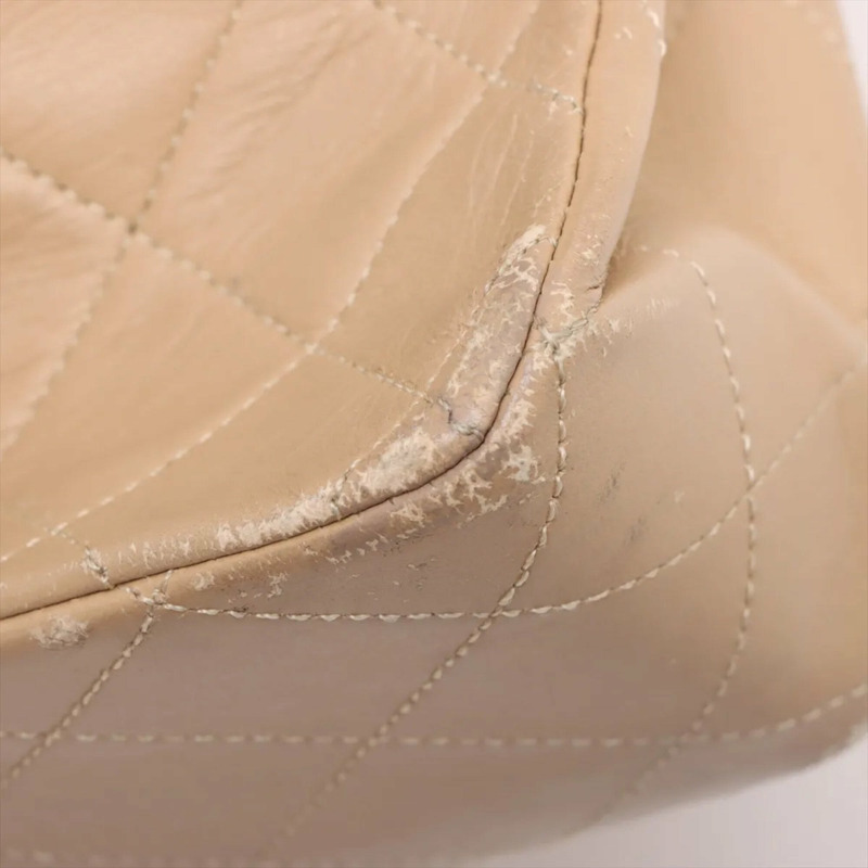 香奈兒 Matelassé 25 羊皮雙蓋兩用肩背包（帶序號）女士-11