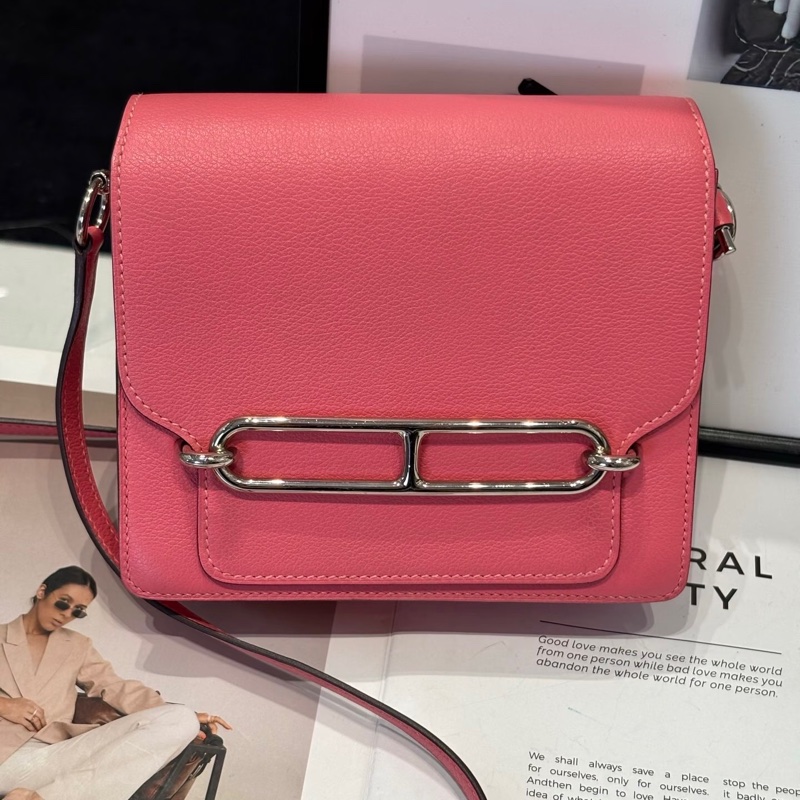 Hermes • Mini Roulis 19 K4夏日粉銀釦 Swift皮 大全配附購證-1