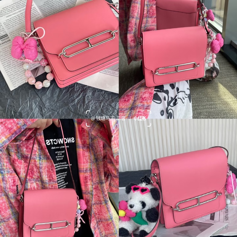 Hermes • Mini Roulis 19 K4夏日粉銀釦 Swift皮 大全配附購證-3