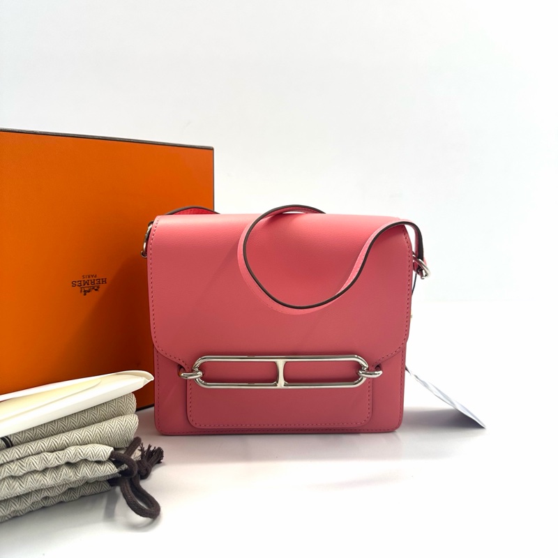 Hermes • Mini Roulis 19 K4夏日粉銀釦 Swift皮 大全配附購證-4