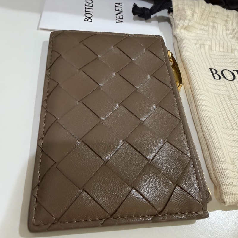 BV 松果棕 咖色零錢短夾卡包 可放鈔票 Bottega Veneta-2