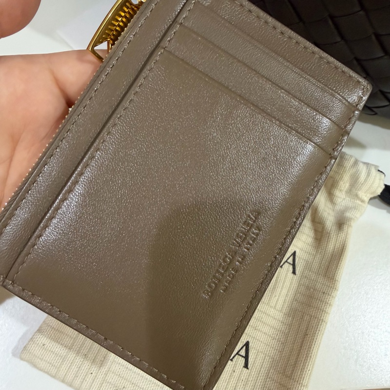 BV 松果棕 咖色零錢短夾卡包 可放鈔票 Bottega Veneta-4