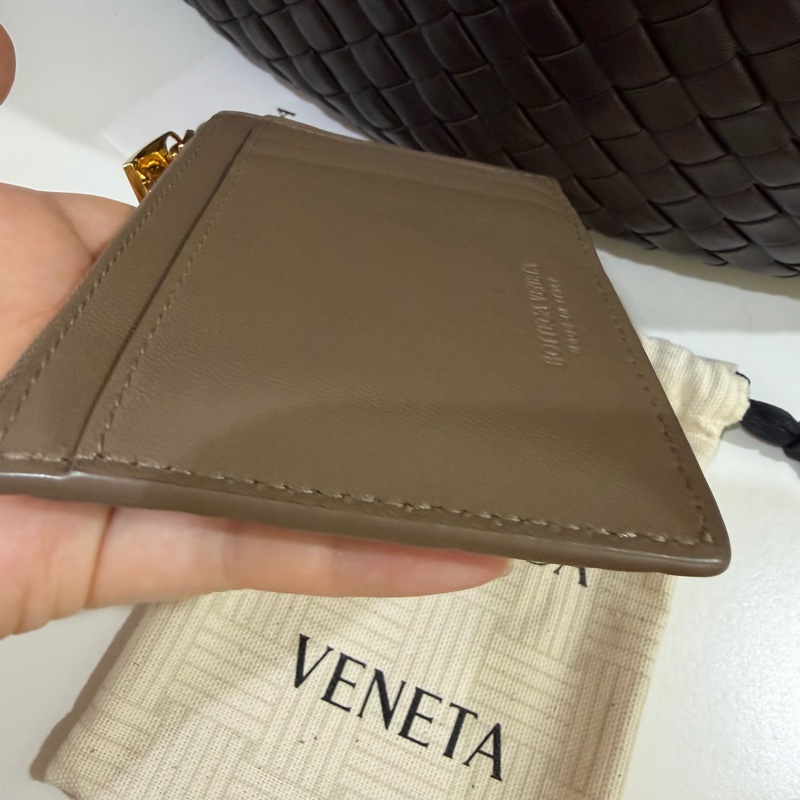 BV 松果棕 咖色零錢短夾卡包 可放鈔票 Bottega Veneta-5