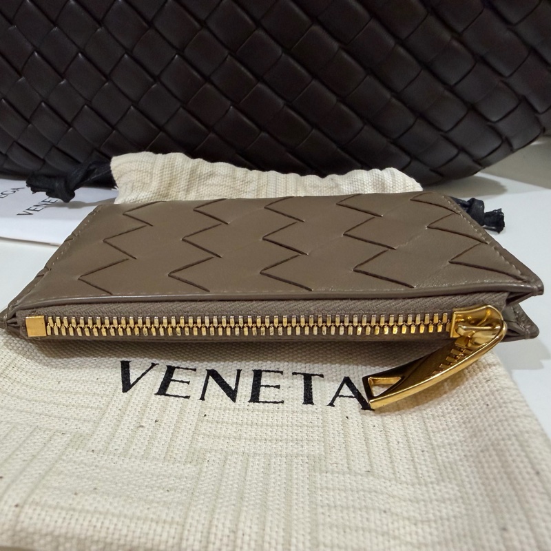 BV 松果棕 咖色零錢短夾卡包 可放鈔票 Bottega Veneta-6