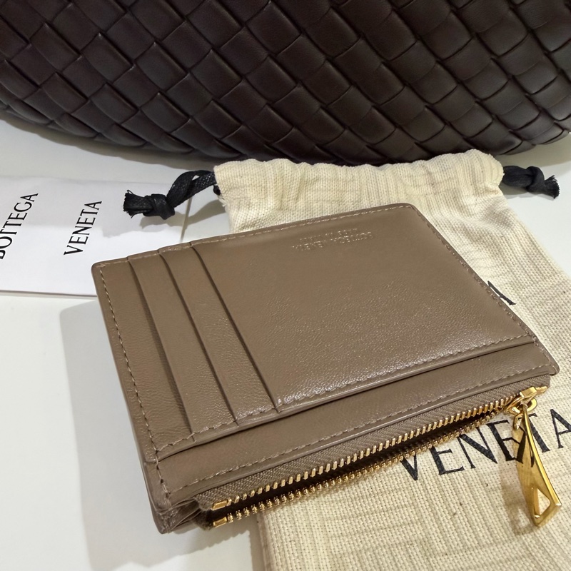 BV 松果棕 咖色零錢短夾卡包 可放鈔票 Bottega Veneta-8