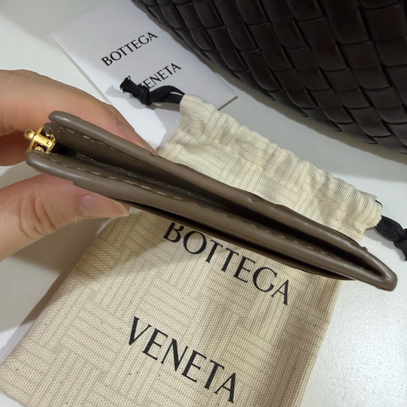 BV 松果棕 咖色零錢短夾卡包 可放鈔票 Bottega Veneta-13