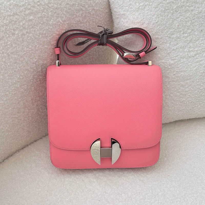 Hermes • 2002-20 8W唇膏粉銀釦 Evercolor皮-0