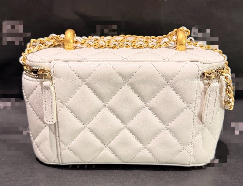 【97新 ✨ 全網最低價！】 Chanel 24C白金 雙金珠 盒子 芯片款16cm (下單前先詢問庫存❗️❗️）-3