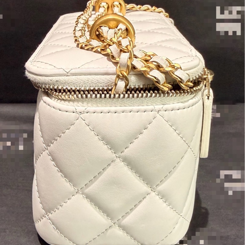 【97新 ✨ 全網最低價！】 Chanel 24C白金 雙金珠 盒子 芯片款16cm (下單前先詢問庫存❗️❗️）-5