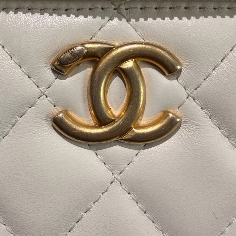 【97新 ✨ 全網最低價！】 Chanel 24C白金 雙金珠 盒子 芯片款16cm (下單前先詢問庫存❗️❗️）-8