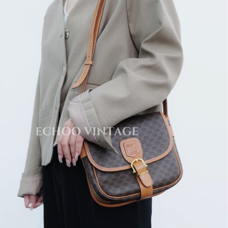 Celine • 經典凱旋門老花郵差包-2