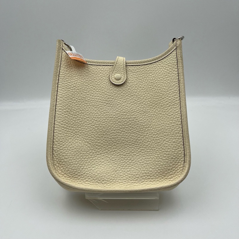 Hermes • Mini Evelyne 16 奶油白銀釦Tc皮-4