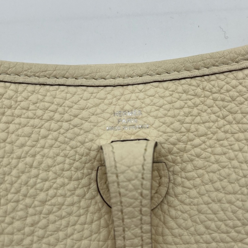 Hermes • Mini Evelyne 16 奶油白銀釦Tc皮-7