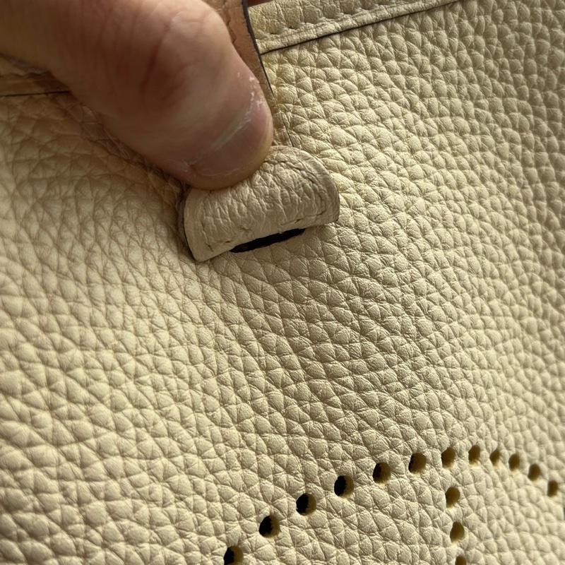 Hermes • Mini Evelyne 16 奶油白銀釦Tc皮-8