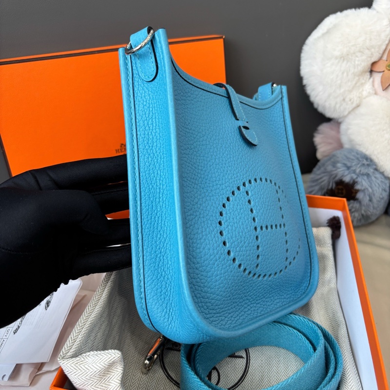 Hermes • Mini Evelyne 16 P3北方藍銀釦 大全配有購證-2