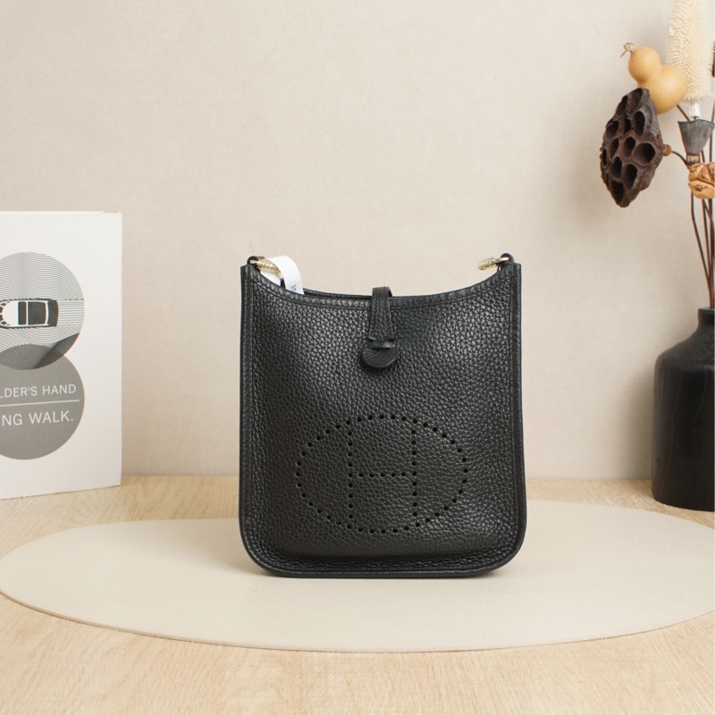 Hermes • Mini Evelyne 16 黑銀Tc皮 全配-4
