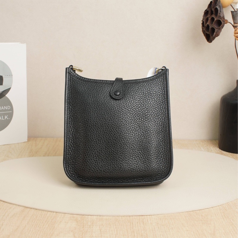 Hermes • Mini Evelyne 16 黑銀Tc皮 全配-6