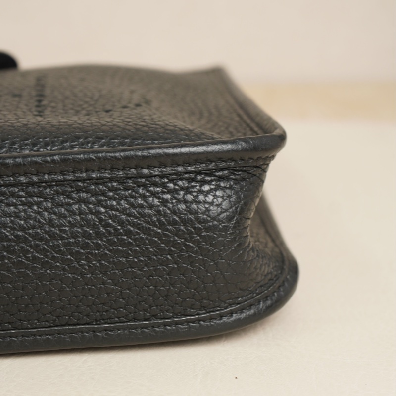 Hermes • Mini Evelyne 16 黑銀Tc皮 全配-9