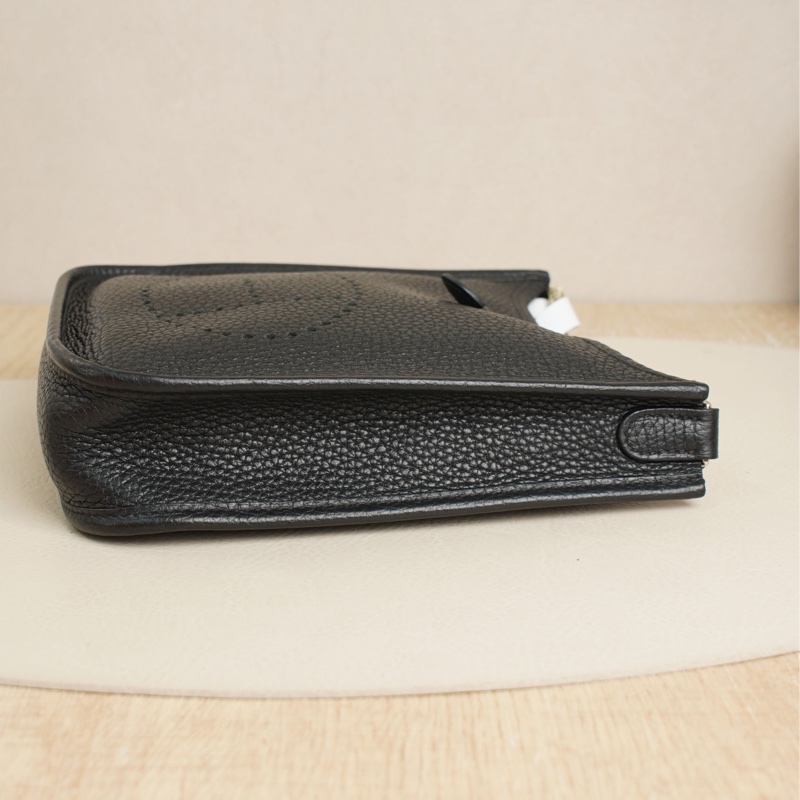 Hermes • Mini Evelyne 16 黑銀Tc皮 全配-11
