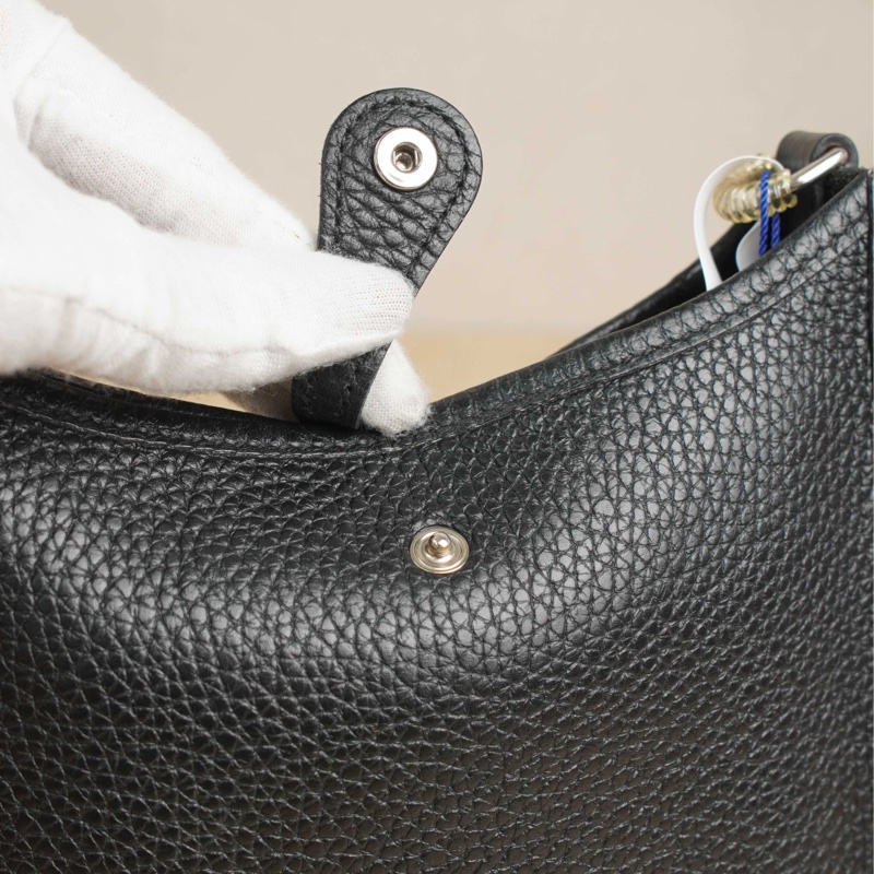 Hermes • Mini Evelyne 16 黑銀Tc皮 全配-13