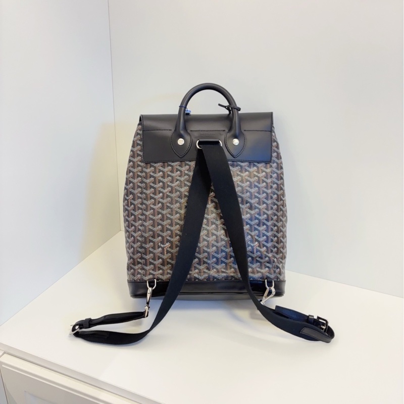 質感滿分💯99新🆕Goyard戈雅Alpin老花雙肩後背包電腦包-9