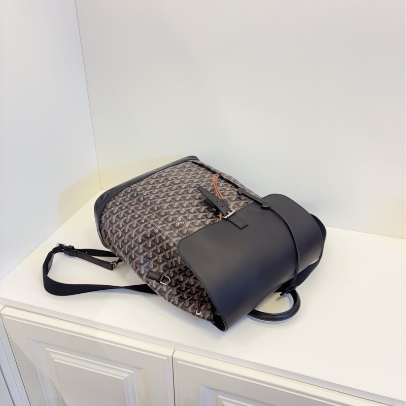 質感滿分💯99新🆕Goyard戈雅Alpin老花雙肩後背包電腦包-11