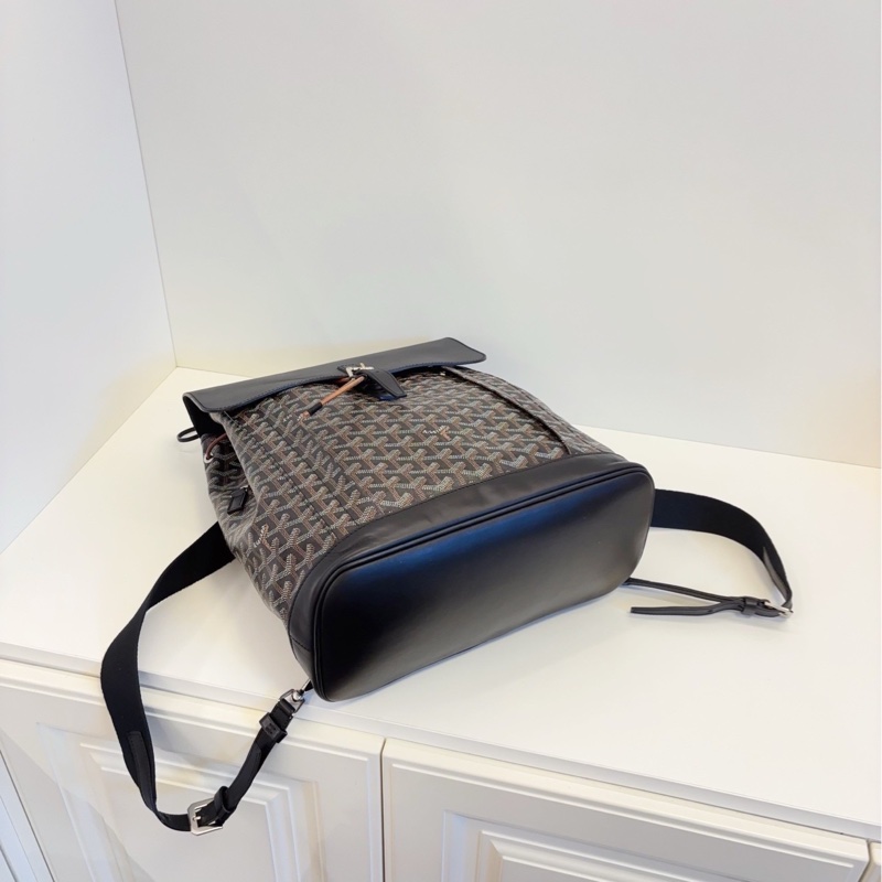 質感滿分💯99新🆕Goyard戈雅Alpin老花雙肩後背包電腦包-12