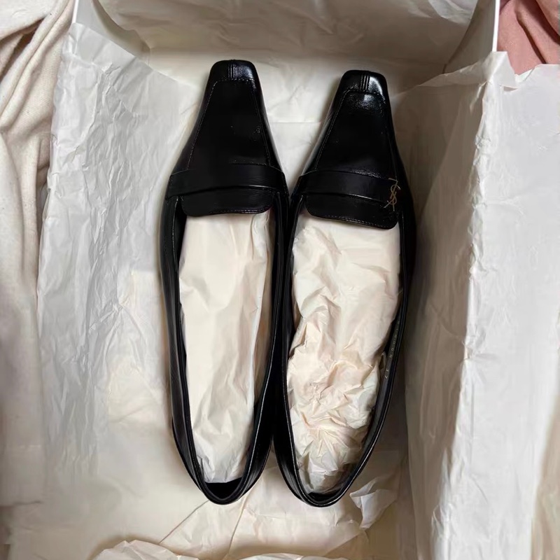 YSL Poppy 平底方頭鞋-2