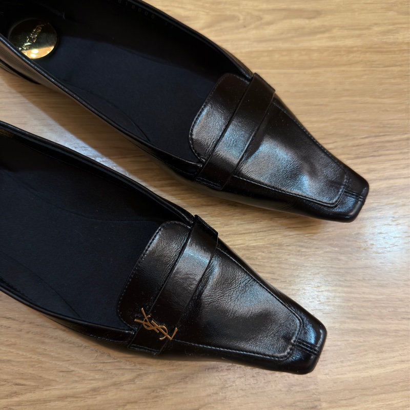 YSL Poppy 平底方頭鞋-5