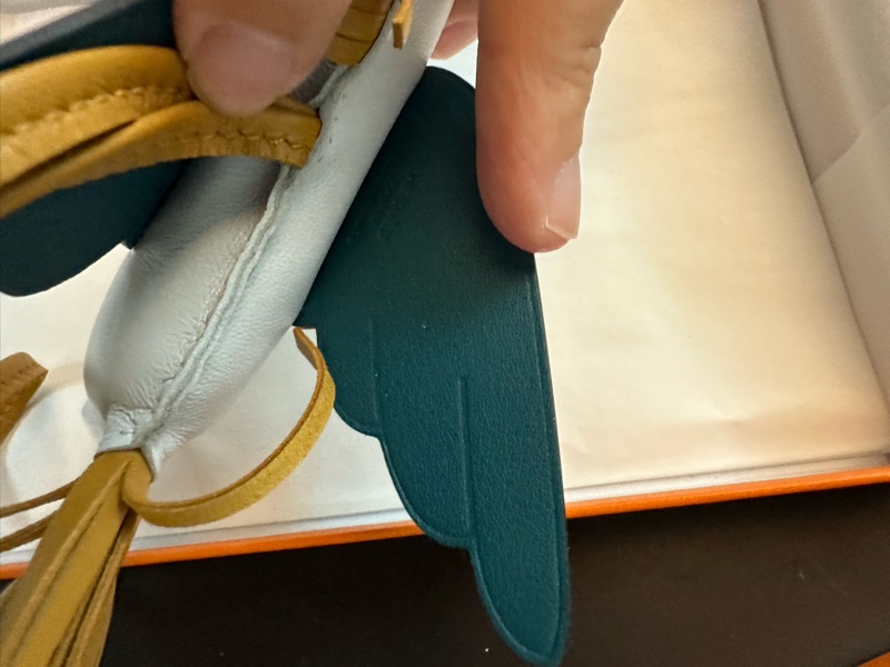 Hermes全新未使用 MM Rodeo 三拼色*藍色中尺寸飛馬-11