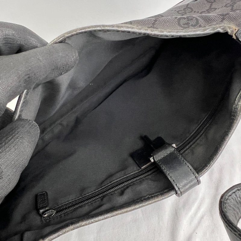 Gucci 經典黑色Jackie肩包-10