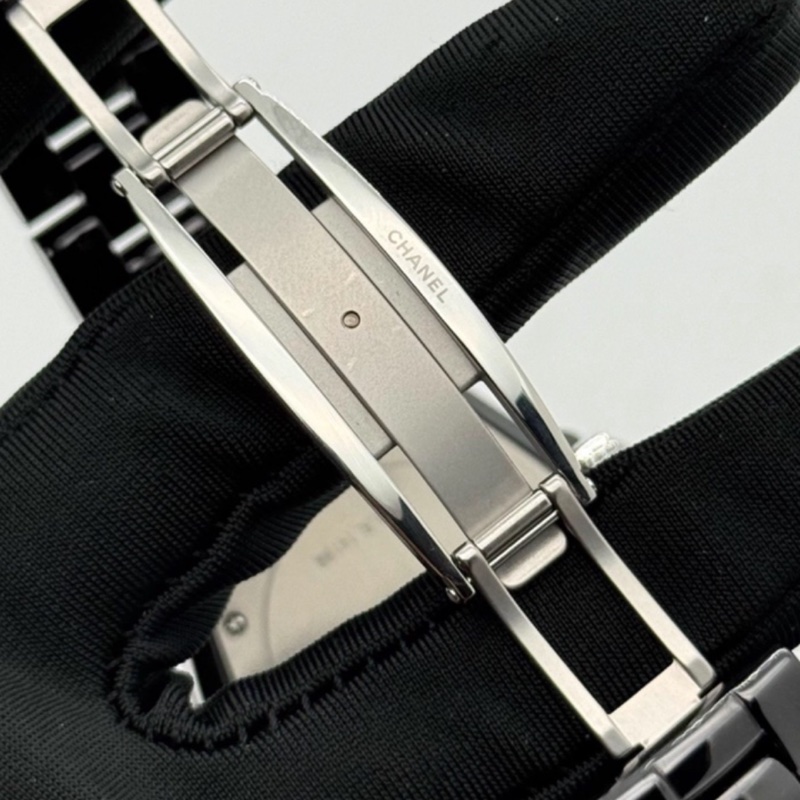 CHANEL香奈兒J12系列黑色滿鑽💎陶瓷自動機械表38mm⌚️-15
