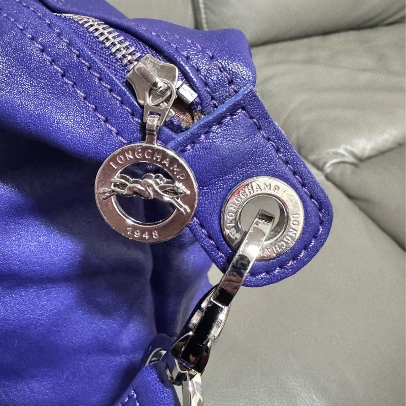 二手LONGCHAMP羊皮短柄肩背包（大號）-5