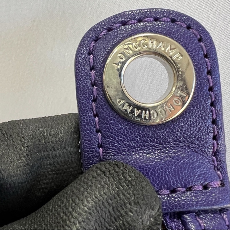 二手LONGCHAMP羊皮短柄肩背包（大號）-16