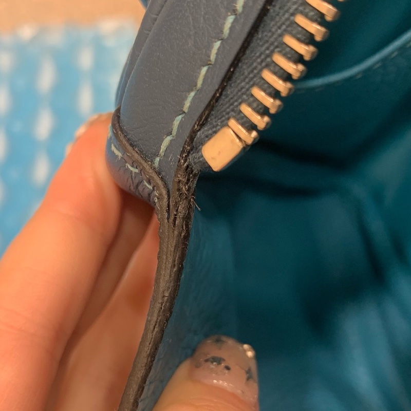 Hermes Lindy30 藍色銀扣 筐R 14年 鴨子藍拼湖水藍 配件：塵袋-10