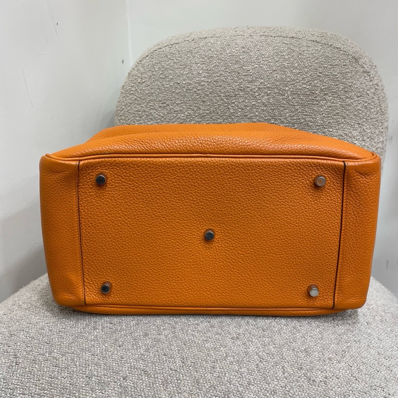 Hermès愛馬仕橙色Lindy34 框o lswl 11年  附件：塵袋-4