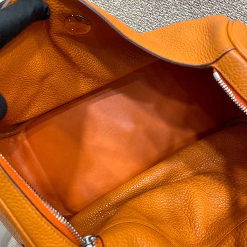 Hermès愛馬仕橙色Lindy34 框o lswl 11年  附件：塵袋-5