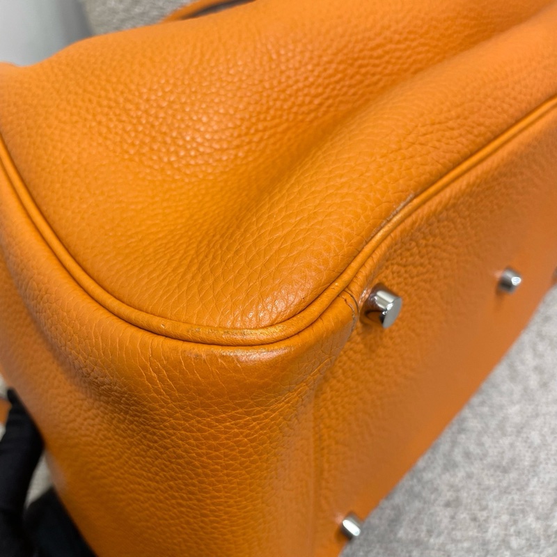 Hermès愛馬仕橙色Lindy34 框o lswl 11年  附件：塵袋-11