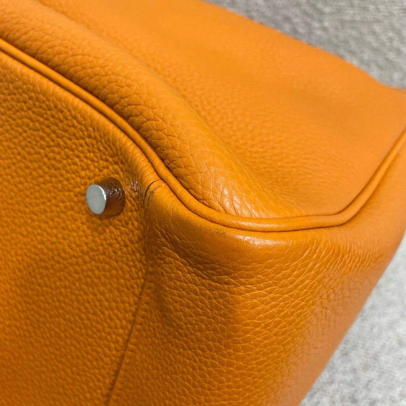 Hermès愛馬仕橙色Lindy34 框o lswl 11年  附件：塵袋-13