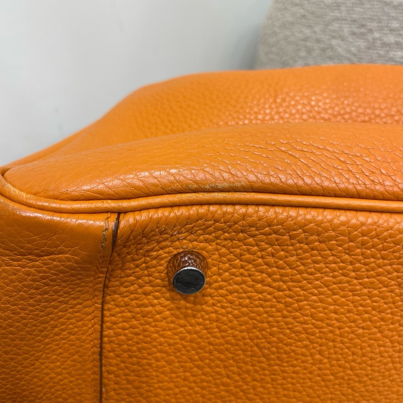 Hermès愛馬仕橙色Lindy34 框o lswl 11年  附件：塵袋-14
