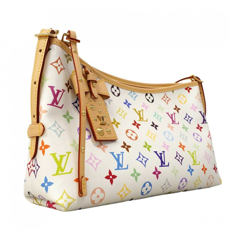 路易威登 Monogram Multicolor LV x TM Carryall EW M27578 白色女士單肩包-1